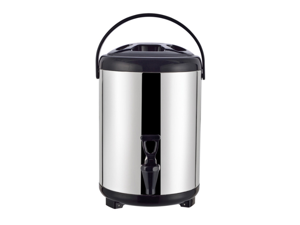 Cubo De Acero Inoxidable Con Aislamiento Térmico Para Té Con Leche, 10 Litros, Con Grifo, Para Restaurantes.