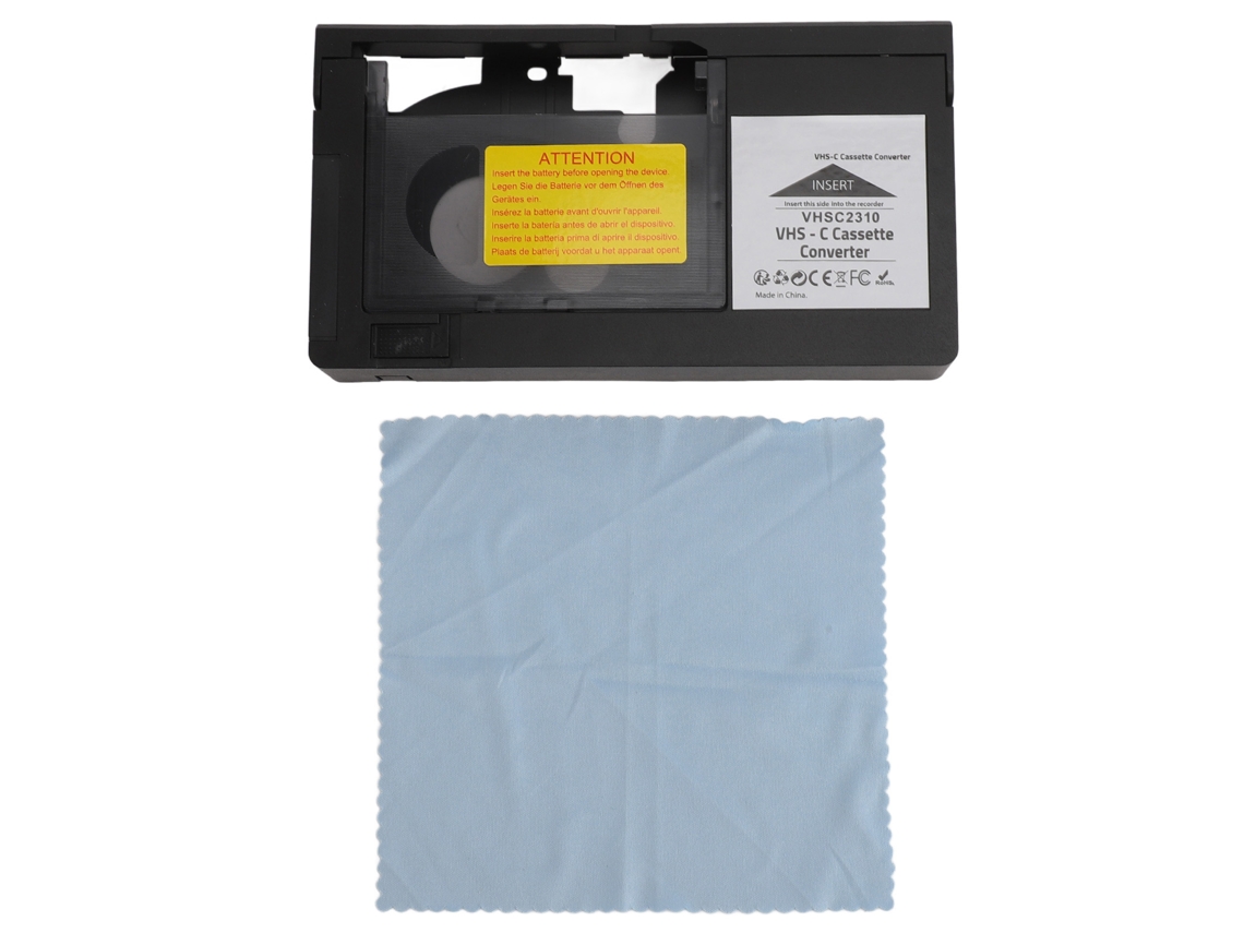 Adaptador De Cinta Para Videocámaras Vhs-c Y S-vhs Con Reproducción, Grabación Y Control Mediante Un Botón.