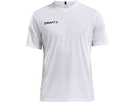 Camiseta de Hombre para Fútbol CRAFT Squad Solid Blanco (2XL)