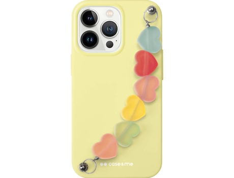 Funda para iPhone 13 Pro SBS Corazones Amarillo