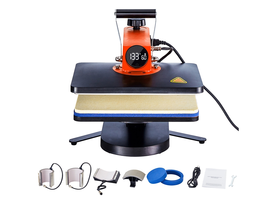 Prensa térmica Succebuy de 42 x 40 x 39 cm, 5 en 1, para sublimación de tazas