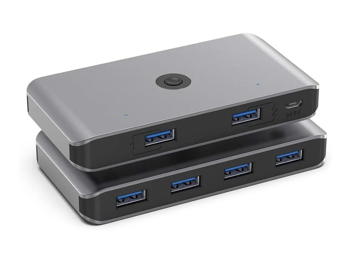 Conmutador KVM USB 3.0 YIZHOOD, color negro