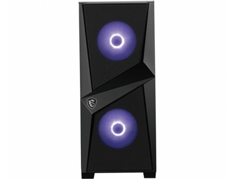 Carcasa Ordenador Msi Mag Forge 100M Midi Tower Negro Transparente