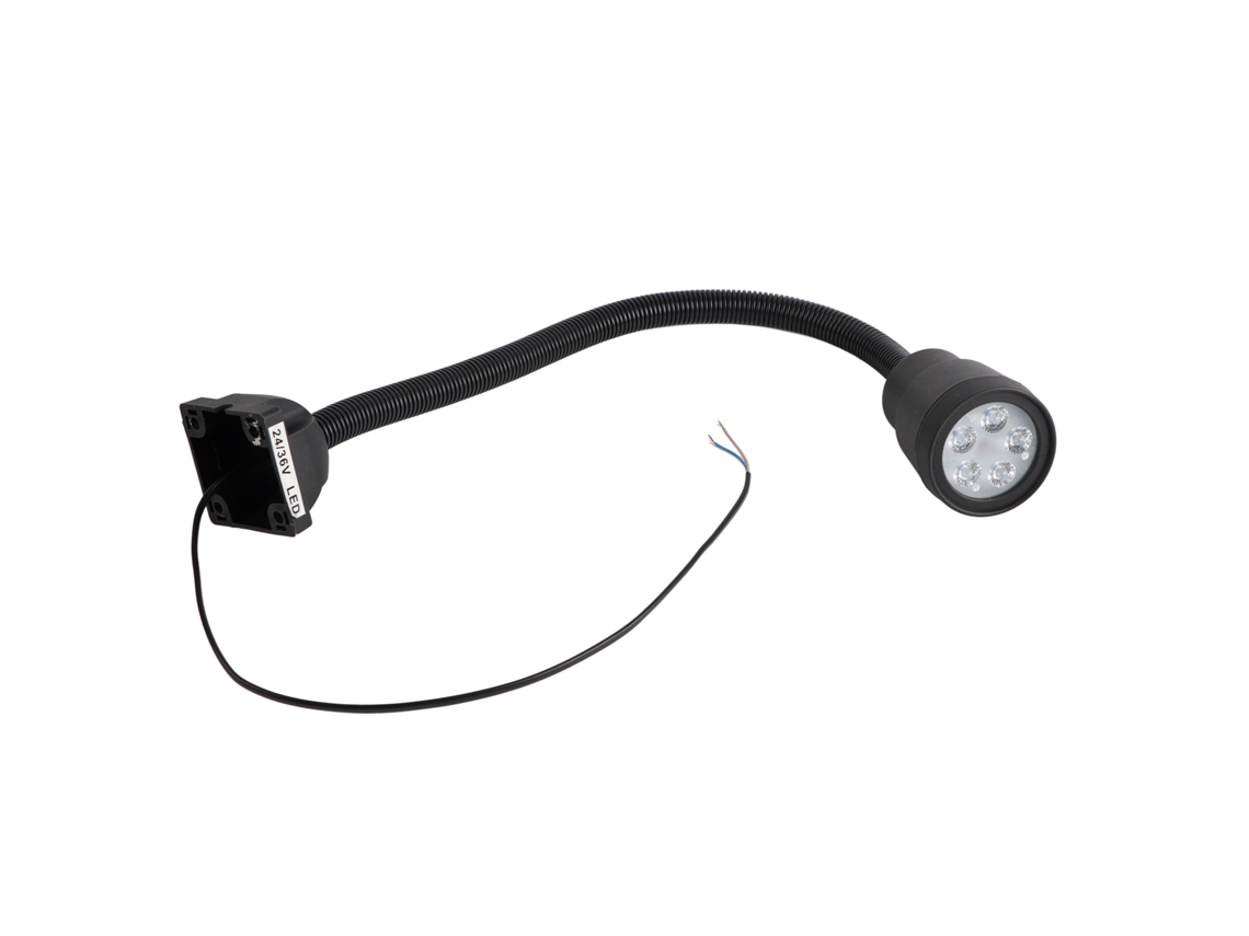 2026-luz De Trabajo Led 5w Con Varilla Flexible Rotatoria 360 Grados Para Máquinas Herramienta 24v 36v