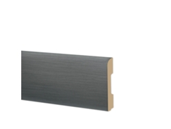 Rodapié Bc Cepillado En Polímeros Hi-Tec Equalwood 68X10Mm Aluminio Blanco Etc. Aluminio ETERNAL PARQUET