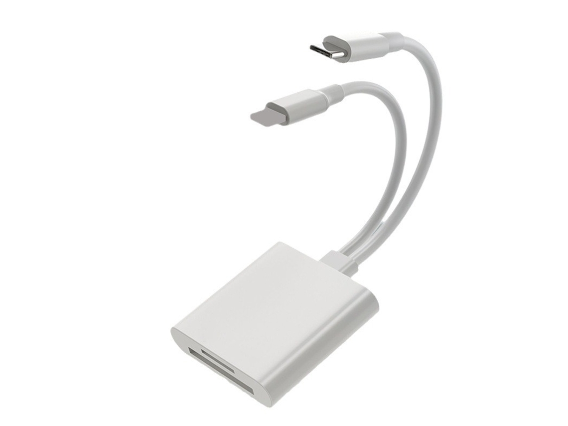 Lector de tarjetas Lightning/Tipo C a SD/TF compatible con adaptadores de iPhone/iPad/Android Cuich