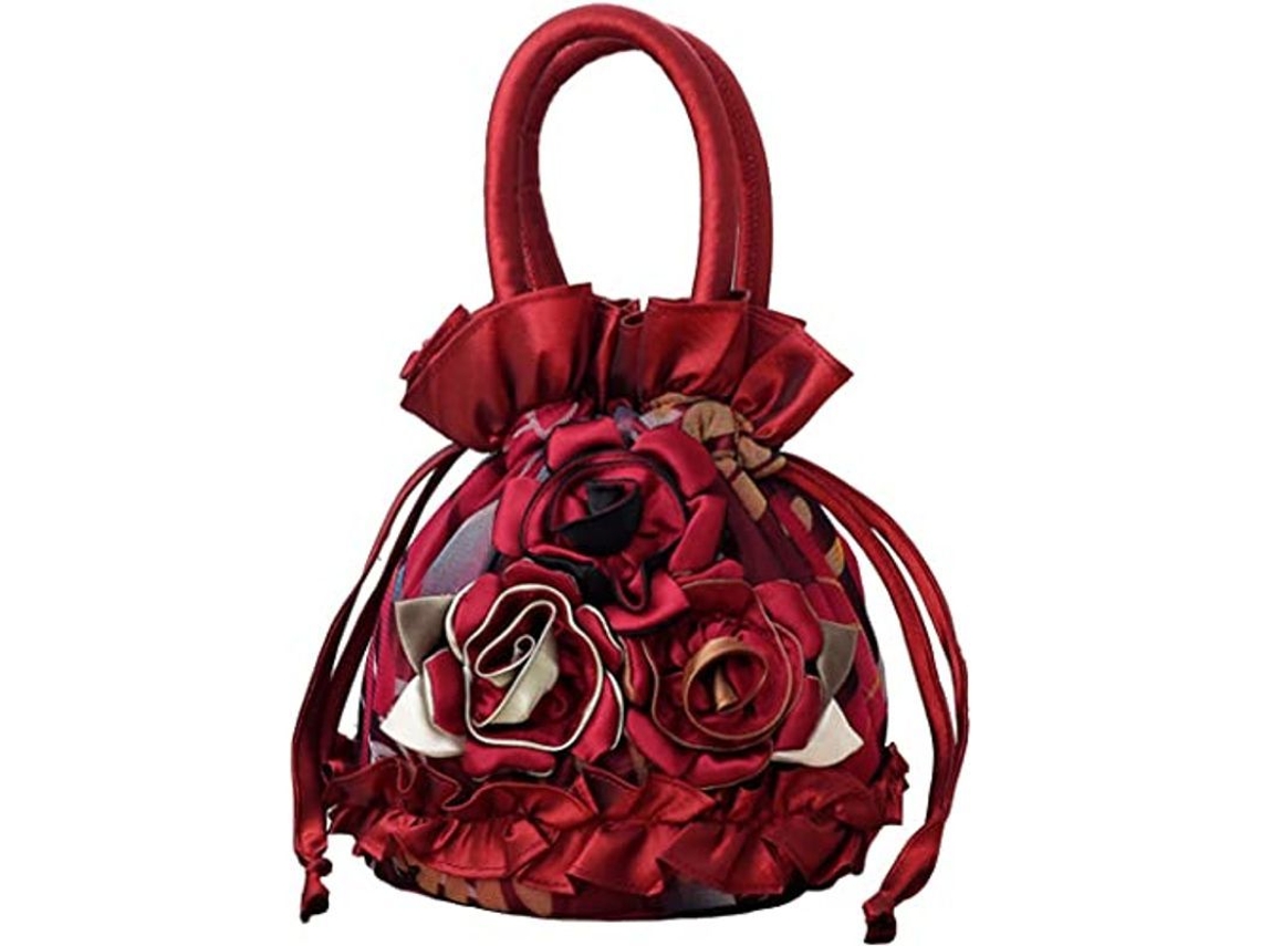Bolso De Mano Tipo Cubo De Cuerda Para Mujer Con Monedero Para Llaves, Dinero Y Teléfono.