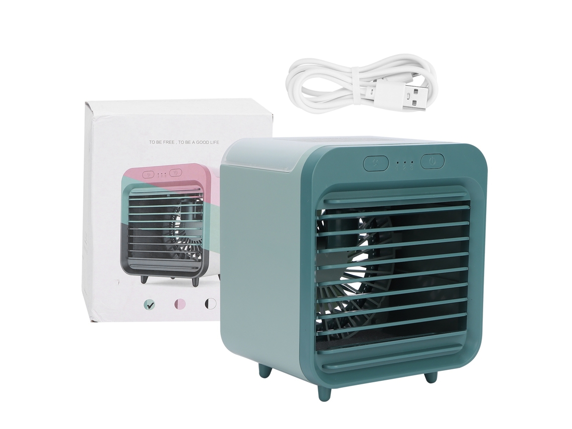 Ventilador enfriador de aire evaporativo USB portátil, de enfriamiento rápido, oscilante y pequeño.