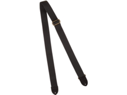 Fender cotton/leather strap black