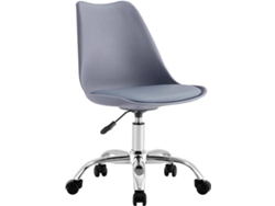 Silla de Oficina 7H SEVEN HOUSE Ruedas Gris (Brazos Fijos - Polipropileno, Espuma PU, Acero)