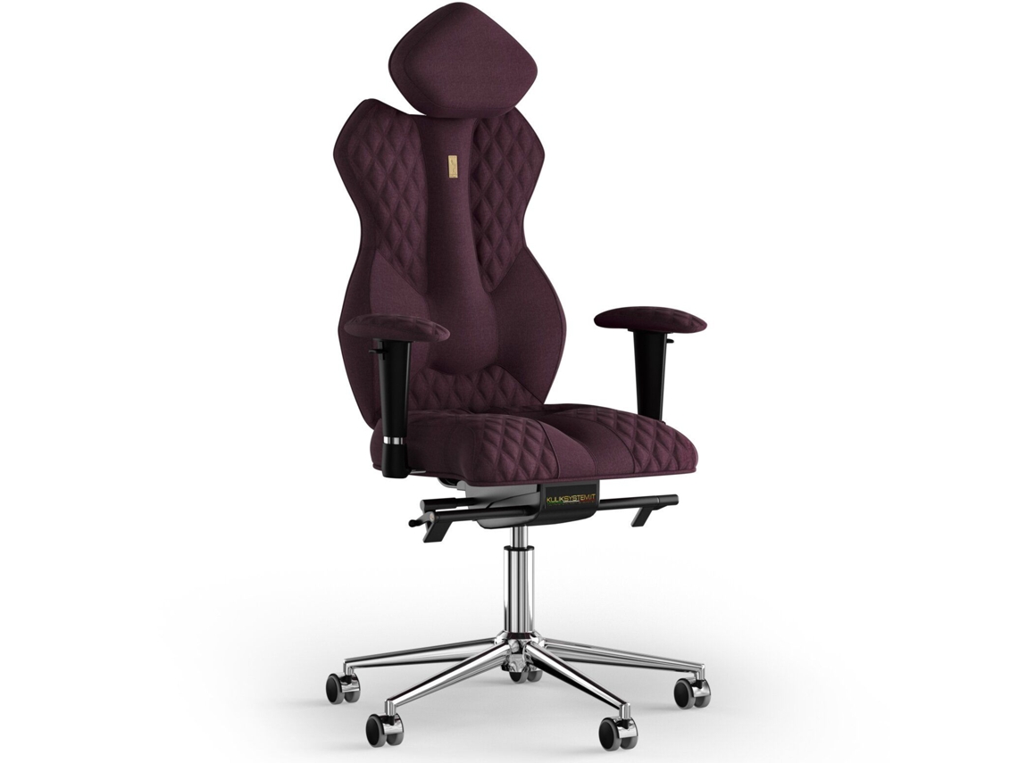 Silla de Oficina KULIK Tejido de Costura Real (Azur - Violeta -130x50x50cm)