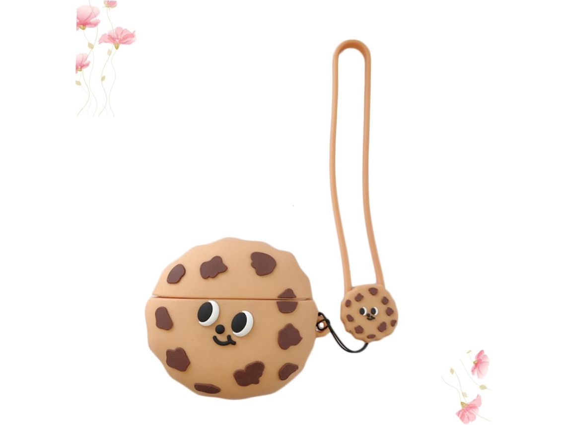 De Silicona Suave Con Forma De Galleta Para Auriculares, Protección Antideslizante Con Apertura Para Carga Portátil Y