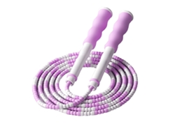 Cuerda De Saltar De Bambú Ajustable Para Estudiantes, Estilo Fitness, Color Morado, 2,8 M