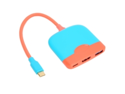Adaptador 3 En 1 De Usb-c A Interfaz Multimedia Hd, Multipuerto Av Digital Usb-c Portátil 4k