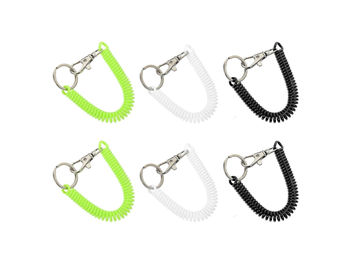 Porta-chaves Em Espiral, Conjunto De 6 Peças, Ideal Para Atividades Ao Ar Livre, Para Homens, Mulheres E Crianças. Possui Função Anti-perda.