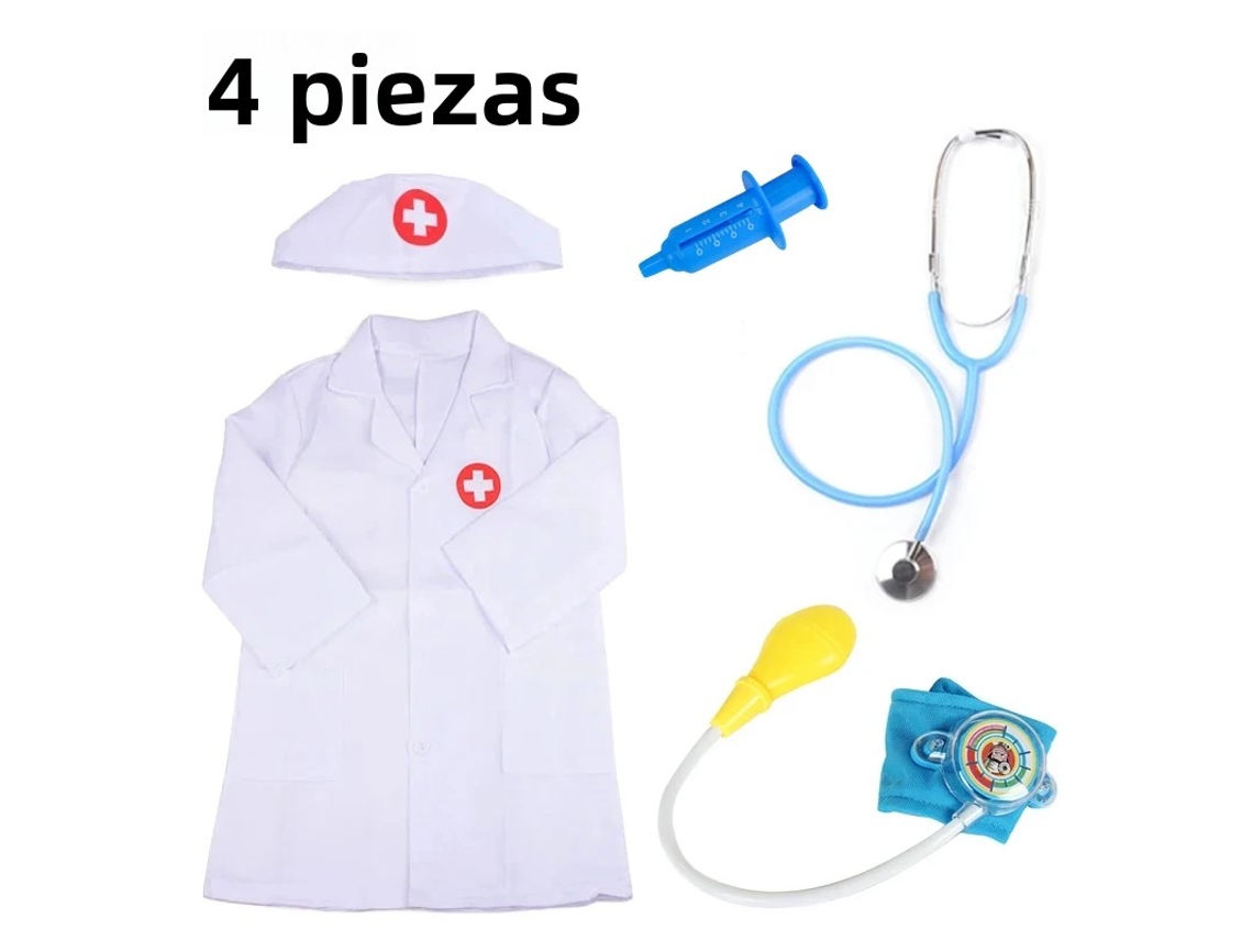 Rompecabezas De Rol De Juguete De Médico Para Niños (azul De 4 Piezas)