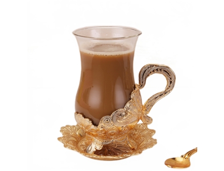 XGF platito y taza de cristal