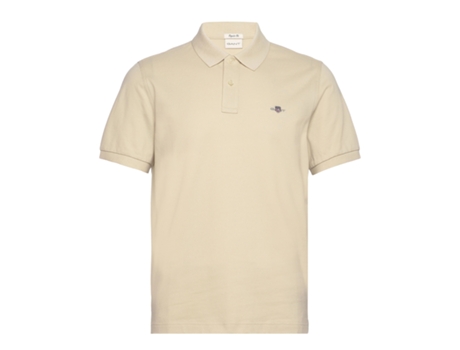 Polo de Hombre GANT Regular Shield Pique Katoen Beige (L)