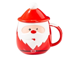 Taza De Viaje De Cerámica Resistente De 450 Ml Con Tapa Y Cuchara Para Disfrutar Del Café En Casa O Fuera De Ella.