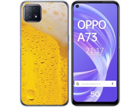 Carcasa Oppo A73 5G TUMUNDOSMARTPHONE Cerveza Multicolor