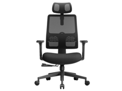 Silla de oficina, soporte lumbar ajustable, brazos 3D, color negro OEM