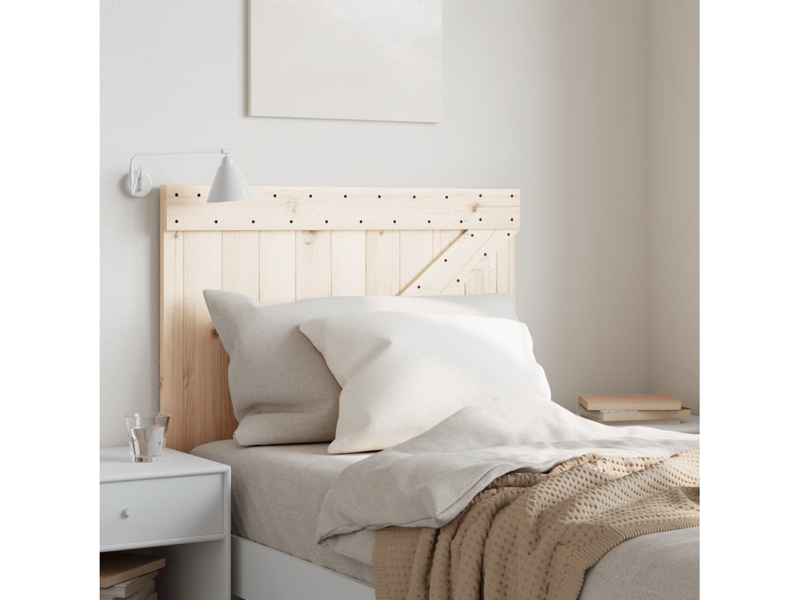 Cabecero De Madera Maciza De Pino 90x104 Cm