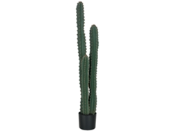 Cactus artificial grande y realista, planta artificial grande, dimensiones: Ø 18 x 120 cm (altura), verde