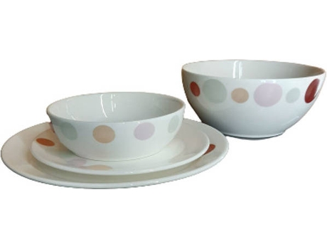 Vajillas Completas CHURCHILL Presence (19 Piezas - Porcelana - Beige)