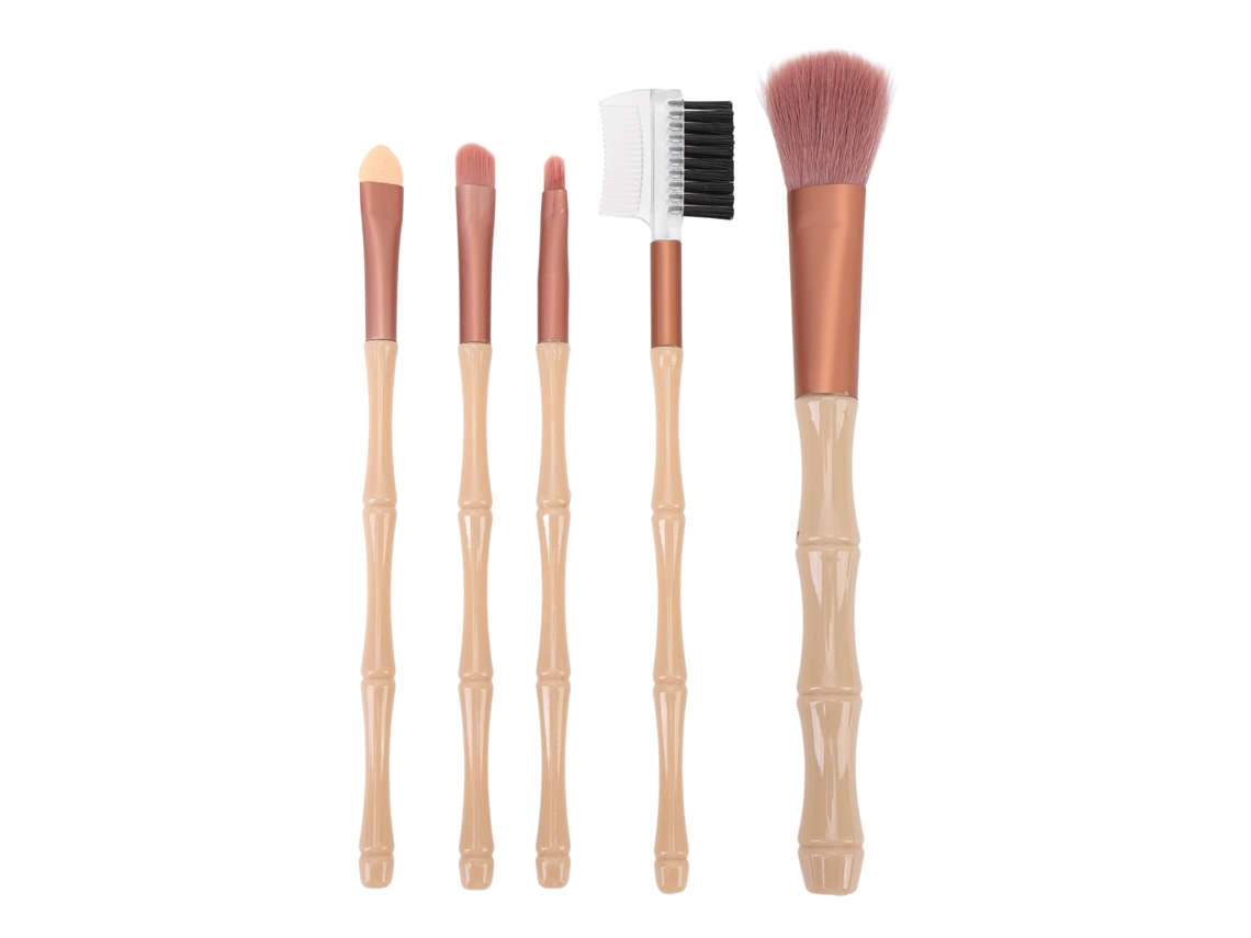 Set De 5 Brochas De Maquillaje Portátiles Con Pinceles Suaves Para Cosméticos