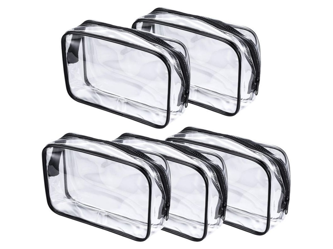 2026altiro-5 Neceseres De Pvc Transparente Con Cremallera, Bolsas Portátiles Para Toallas Y Maquillaje Para Viajes.
