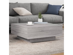 Mesa De Centro | Mesa De Café | Mesa De Salón Madera De Ingeniería Gris Sonoma 80x80x31 Cm