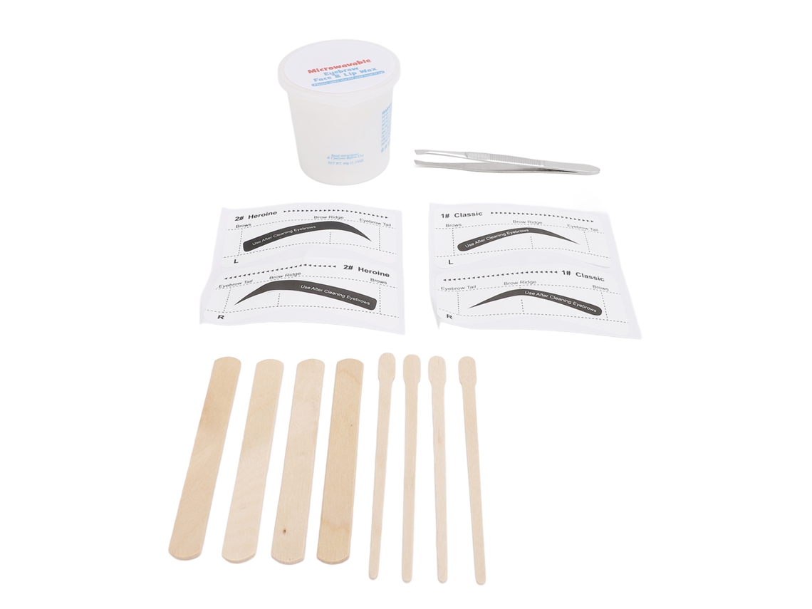 Kit De Cera De Micro-ondas Multifuncional Profesional Para Cejas, Rostro E Lábios