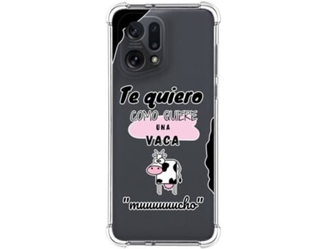 Carcasa para Oppo Find X5 5G TUMUNDOSMARTPHONE Dibujos Antigolpes Vaca Multicolor