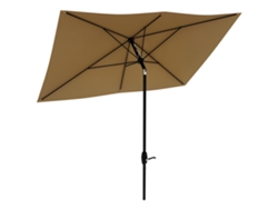 Sombrilla De Terraza Exterior 3x2 M Parasol De Con Ángulo Ajustable Mástil De Aluminio Y Protección Uv 50+ Para Jardín Patio Café