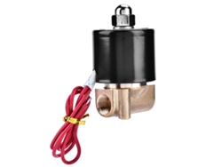 Válvula Solenoide Eléctrica De Latón N/c G1/4" Para Agua/aire Ip65 2w025-08