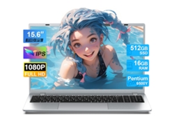Portátil Vanwin De 15,6", 16 Gb De Ram, Ssd De 512 Gb, Procesador Intel® Pentium® Gold 6500y, Windows 11 Pro, Batería De 5000 Mah, Wi-fi 5, Bluetooth