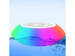 Altavoz Bluetooth Portátil E Impermeable Con Luz Led, Ventosa, Radio Y Sonido Estéreo Para Piscina Y Ducha.