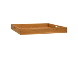 Bandeja para servir de 60 x 60 cm de madera maciza de teca DKD HOME DECOR
