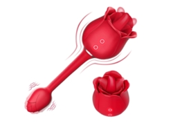 Juguete rosa para mujer, vibrador 3 en 1 para estimulación del punto G, juguetes para adultos ajustables con 9 modos de lamer y vibrar la lengua, Rose Yemaesre
