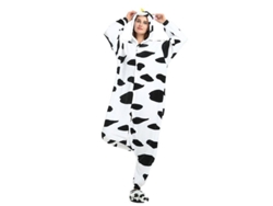 2026-traje De Pijama Animal Vaca Para Halloween Y Cosplay De Invierno