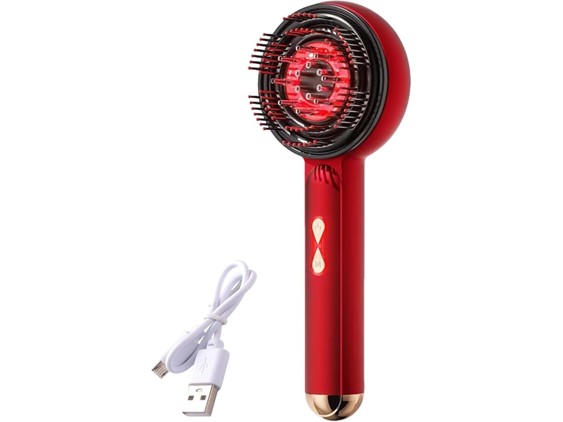 Masajeador Eléctrico De Cabeza 2 En 1, Peine Eléctrico Para Masajear El Cabello*