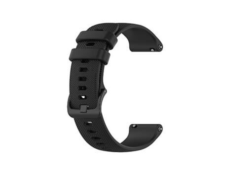 Correa para garminforerunner 245 music, correa de reloj de silicona con entramado pequeño, color negro VENISYMLIS