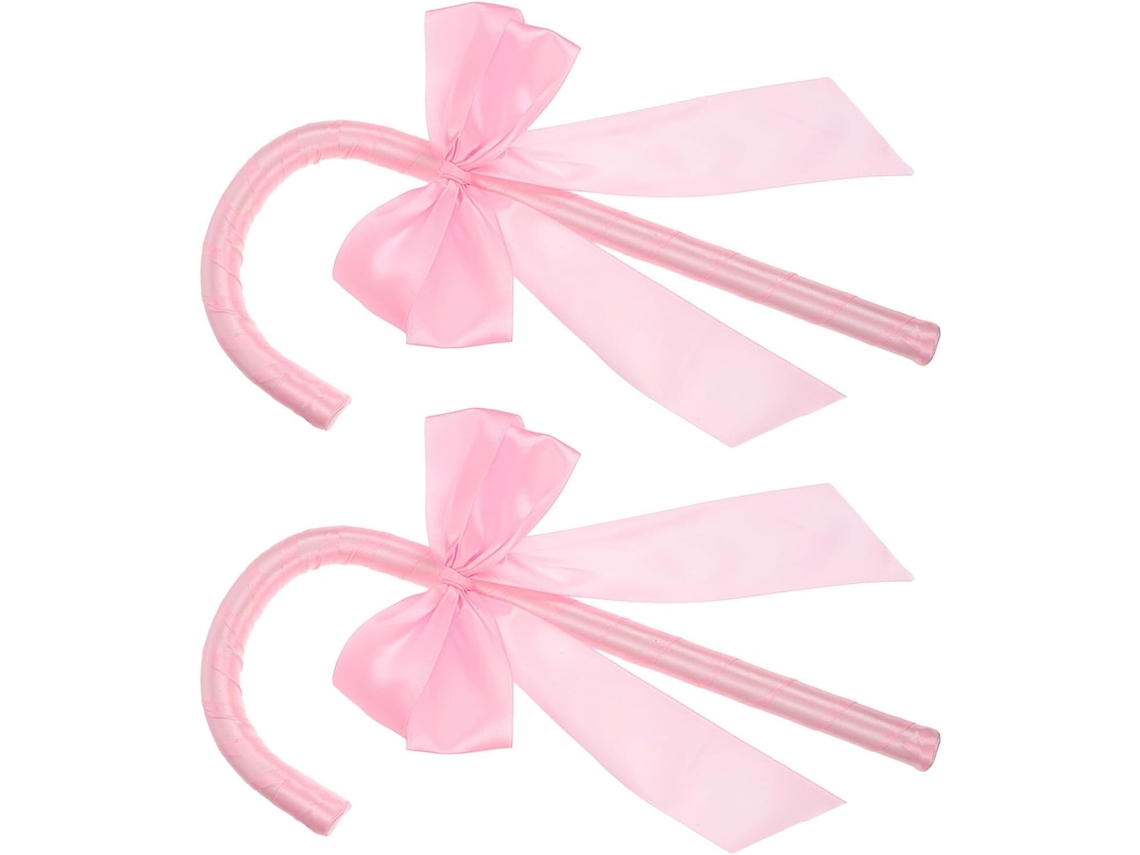 De 2 Bastones De Nudo Rosas Ligeros, Accesorios Para Disfraces De Cosplay Y Fiestas De Disfraces.