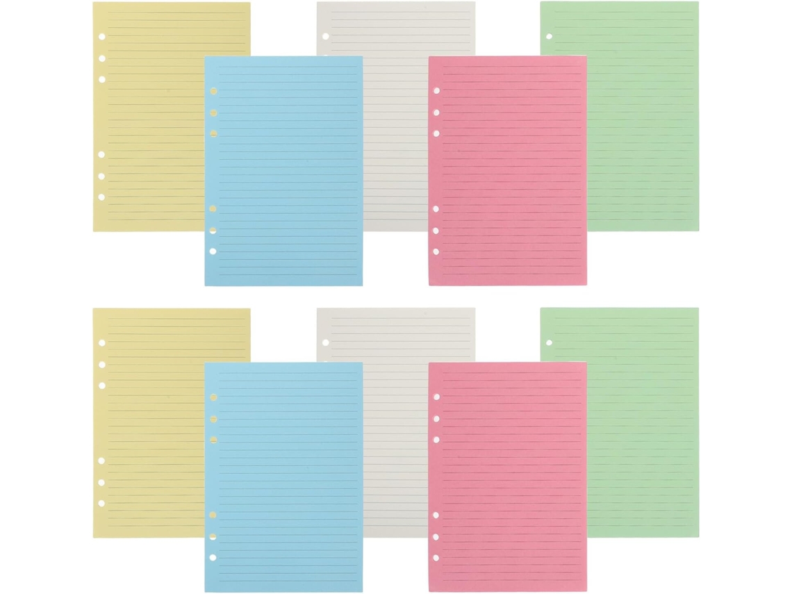 Juego De 4 Hojas De Recambio Para Carpetas, Cuadernos Pequeños Y Hojas Sueltas.