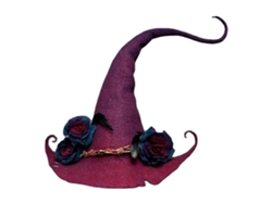 Sombrero de bruja para disfraz de Halloween - Material de fieltro