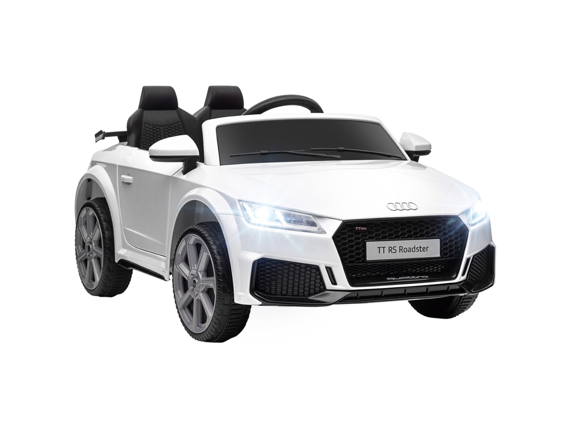 Coche Eléctrico Para Niños De 3+ Años Audi Tt 12v Con Velocidad 3 Km/h Mando A Distancia 102x60x44 Cm Blanco