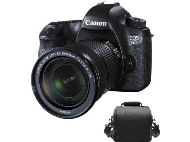 Kit Cámara Réflex CANON EOS 6D EF 24-105mm F3.5-5.6 IS STM+Funda