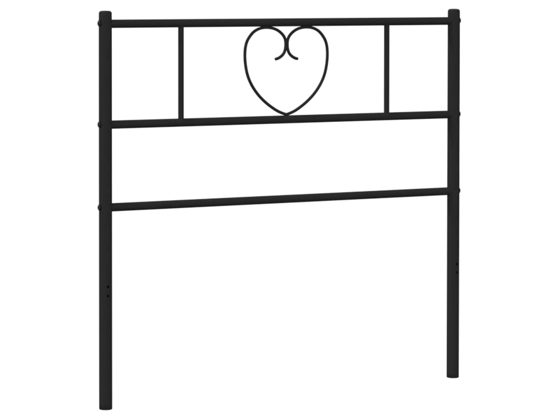Cabecero de repuesto 107 cm Metal Negro MAISON EXCLUSIVE