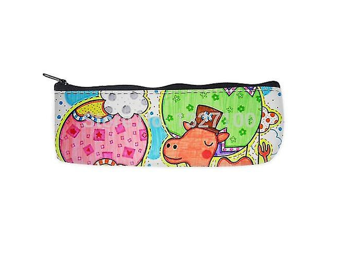 Estuche escolar con diseño de elefante, bolsa organizadora con cremallera, B 7689 Chennnls