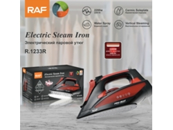 (Rojo) Plancha de vapor estándar europea - Plancha doméstica portátil - Plancha de vapor - Ajuste de temperatura múltiple